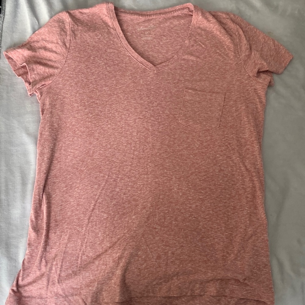Universal Thread Red Monterey V-Neck with Front Pocket